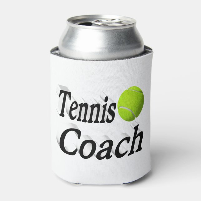 Enfriador De Latas Entrenador de tenis (Lata Anverso)