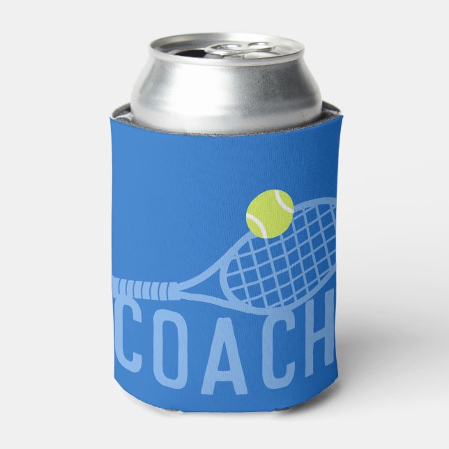 Enfriador De Latas Entrenador de tenis personalizado moderno (Lata Anverso)