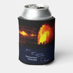 Enfriador De Latas Envoltura de botellas del volcán hawaiano