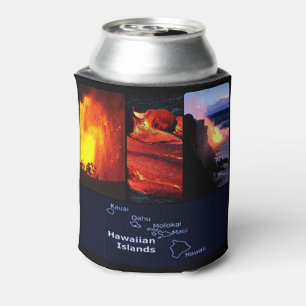 Enfriador De Latas Envoltura de botellas del volcán hawaiano