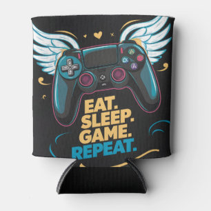 Enfriador De Latas Epic Gaming Gear. Come. Duerme. Juego. Repite. Win