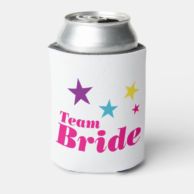 Enfriador De Latas Equipo de novias (Reverso de la lata)