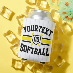 Enfriador De Latas Equipo de softball universitario de jugador person
