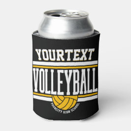 Enfriador De Latas Equipo Escolar de Voleibol Personalizado CON NOMBR