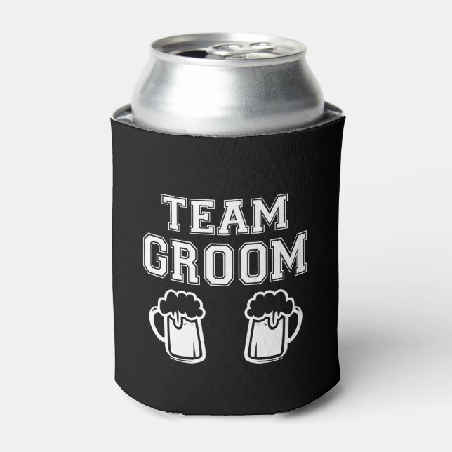 Enfriador De Latas Equipo Groom divertido Groomsman divertido partido (Lata Anverso)