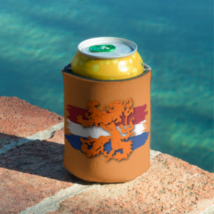 Enfriador De Latas Equipo Holanda León Naranja Bandera Holandesa