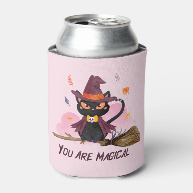 Enfriador De Latas Eres Un Gato Brujo Magnífico (Lata Anverso)