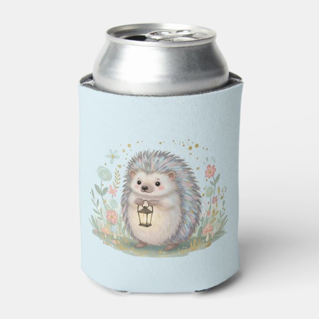 Enfriador De Latas Erizo Adorable con Linterna (Lata Anverso)