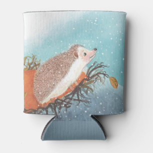 Enfriador De Latas Erizo y primeros copos de nieve