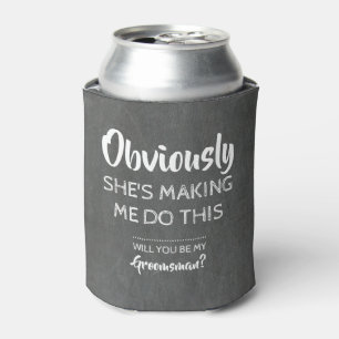 Enfriador De Latas Es culpable - Divertida propuesta de Groomsman