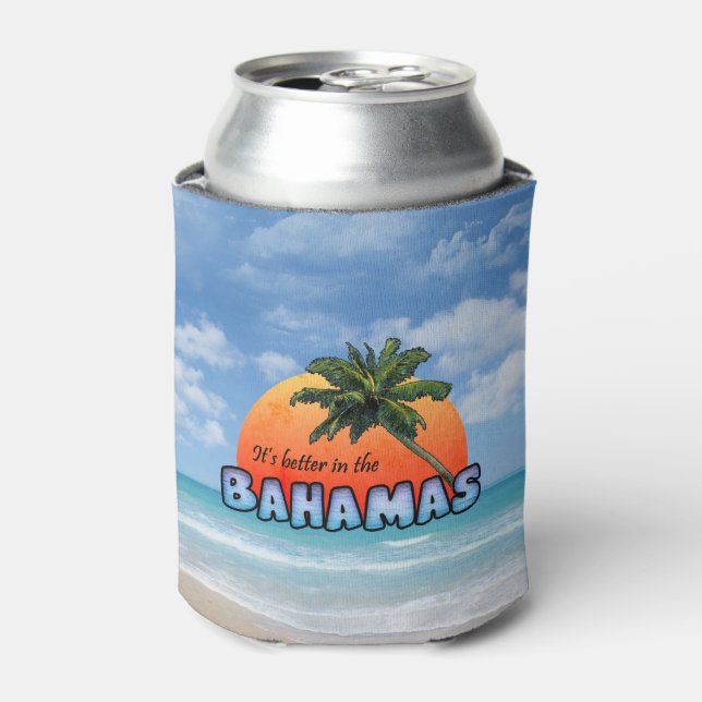 Enfriador De Latas Es mejor en las Bahamas (Lata Anverso)