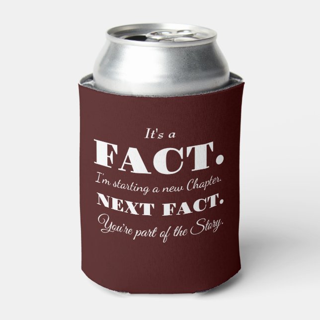 Enfriador De Latas Es un hecho | Groomsman Funny Propuesta Maroon (Lata Anverso)
