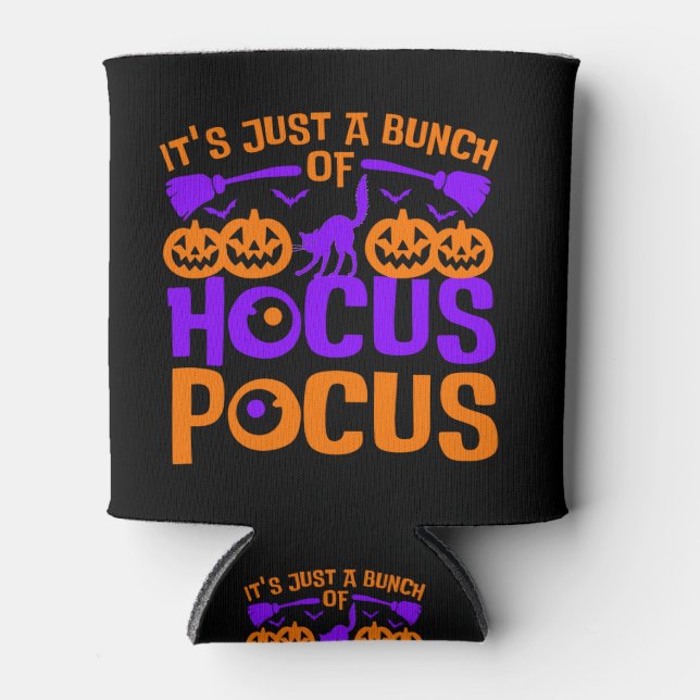 Enfriador De Latas Es un montón de Halloween con foco de hocus (Anverso)