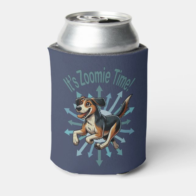Enfriador De Latas Es Zoomie Time Medium Mutt (Reverso de la lata)