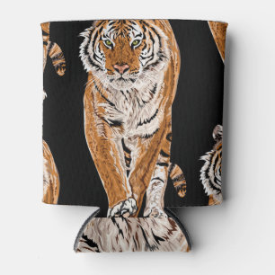 Enfriador De Latas Esbozo del tigre de Bengala: Impresión de animales