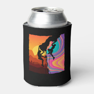 Enfriador De Latas Escalador de pared de rocas retro escalando