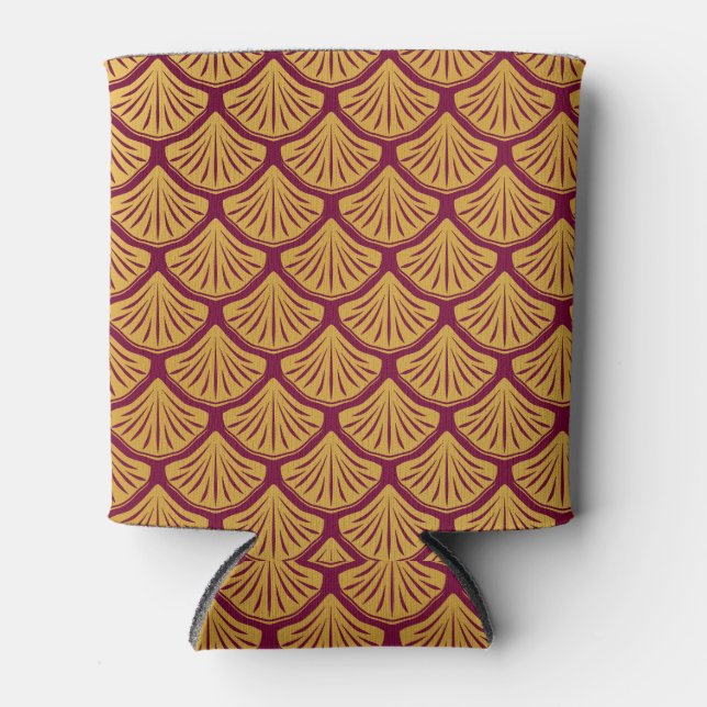 Enfriador De Latas Escalas de sirenas Art Deco - Magenta (Anverso)