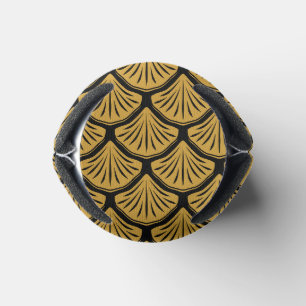 Enfriador De Latas Escalas de sirenas Art Deco - Negro y oro