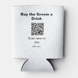 Enfriador De Latas escaneo QR de soltero para pagar una bebida al nov