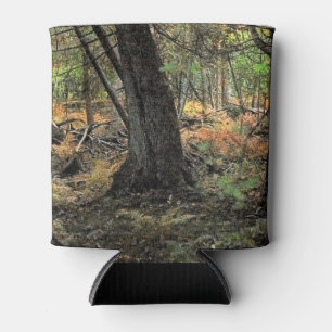 Enfriador De Latas Escena forestal de otoño    