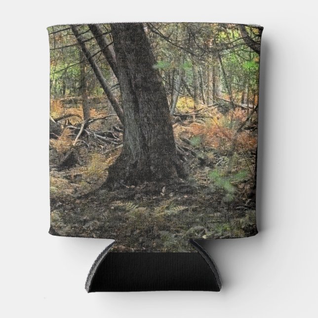 Enfriador De Latas Escena forestal de otoño     (Anverso)