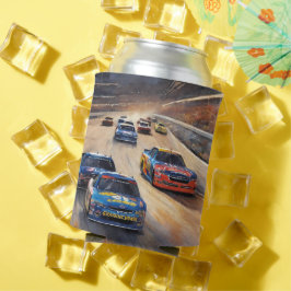 Enfriador De Latas Escenario de Carreras de luz de cruce colorida de