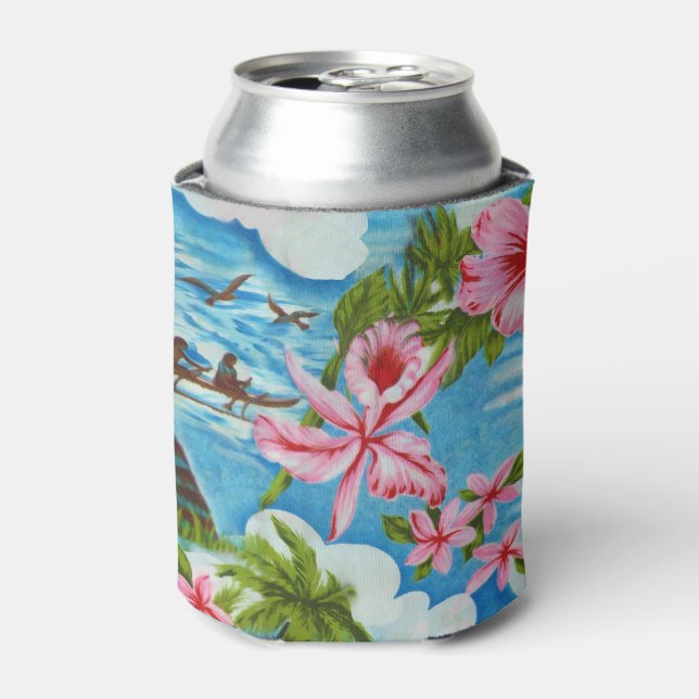 Enfriador De Latas Escenas hawaianas (Lata Anverso)