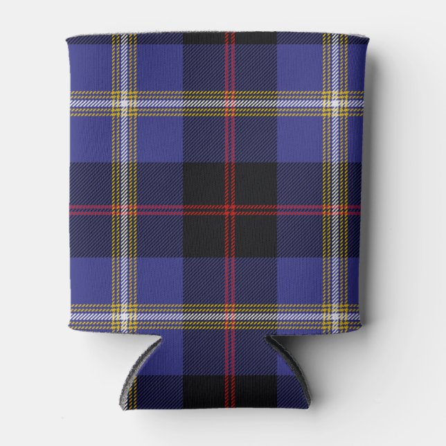 Enfriador De Latas Escocia Clan Hill Tartan Plaid (Anverso)