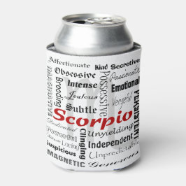 Enfriador De Latas Escorpio Astrología Horoscopio Collage de trazos z