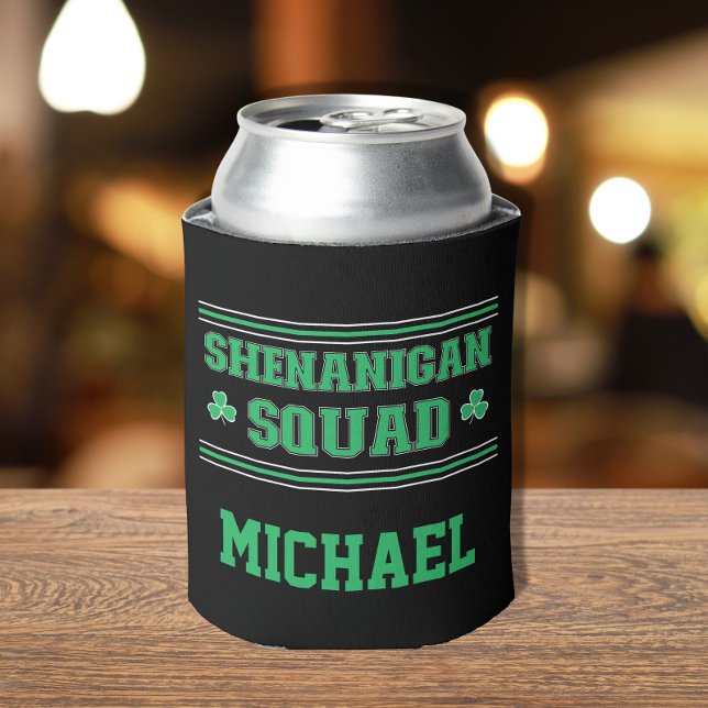 Enfriador De Latas Escuadrón de Shenanigan - Día personalizado de San (Subido por el creador)