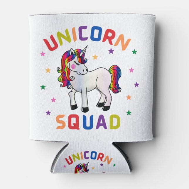 Enfriador De Latas Escuadrón de Unicornio (Anverso)