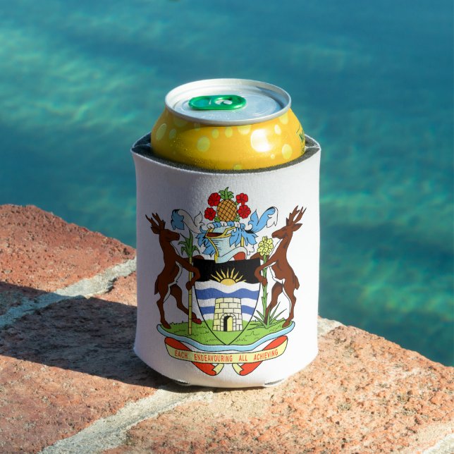 Enfriador De Latas Escudo de Antigua y Barbuda (Piscina in situ)