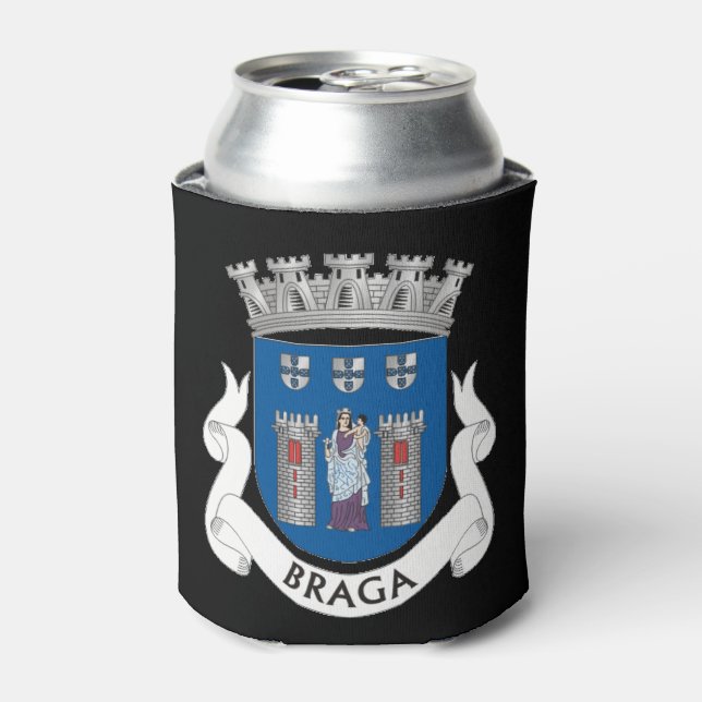 Enfriador De Latas Escudo de armas de Braga, Portugal (Lata Anverso)