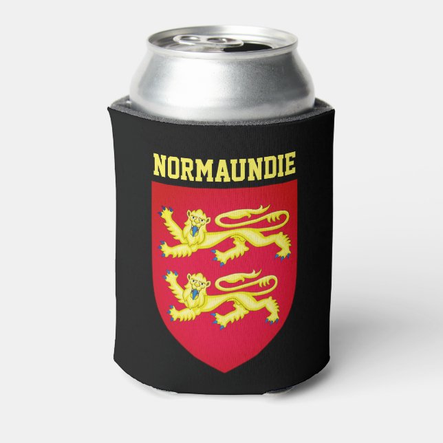 Enfriador De Latas Escudo de armas de Normandía - FRANCIA (Reverso de la lata)