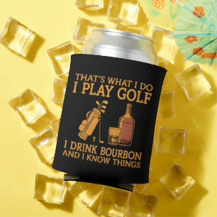 Enfriador De Latas Eso es lo que hago juego golf bebo Bourbon 