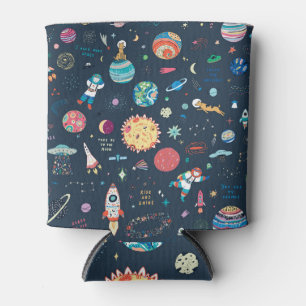 Enfriador De Latas Espacio Cosmos: mano dibujada