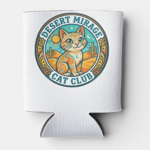 Enfriador De Latas Espejismo del desierto Gato Idea de regalo para ma