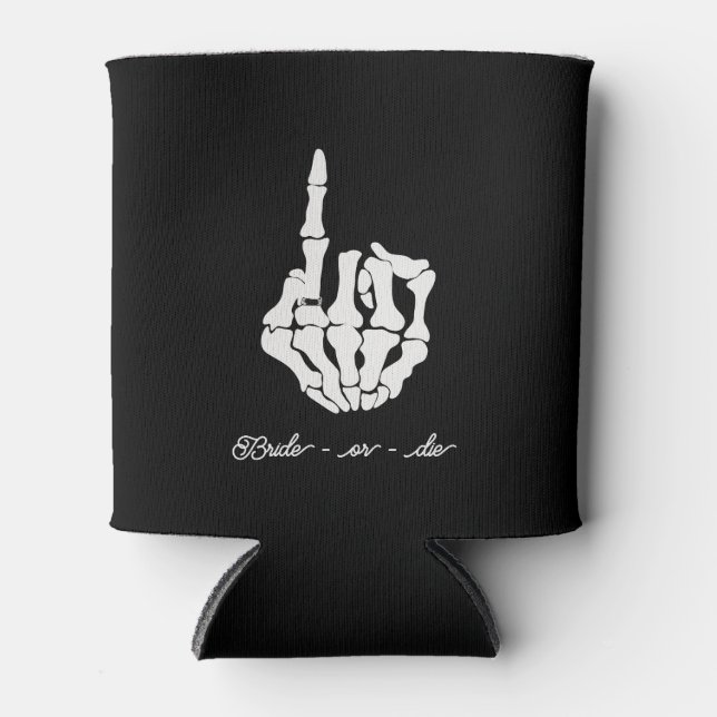 Enfriador De Latas espeluznante refrigerador de bebidas de una solter (Anverso)