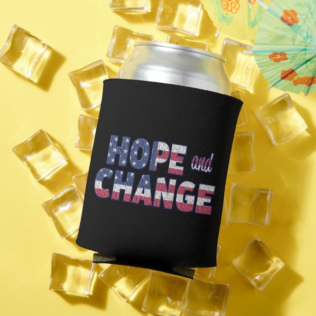 Enfriador De Latas Esperanza y cambio bandera roja blanca azul nortea (Verano in situ)