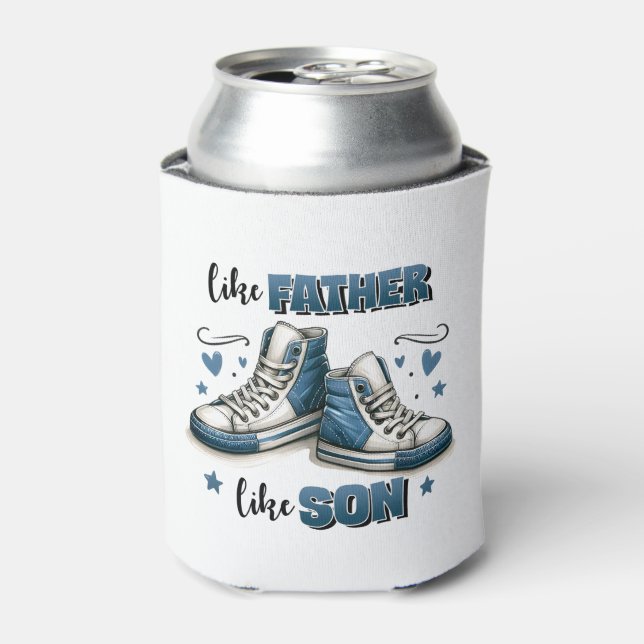 Enfriador De Latas Espinadores azules como padre, como hijo (Lata Anverso)