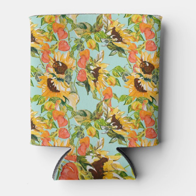 Enfriador De Latas Esplendor de otoño: Patrón de la naturaleza sin fo (Anverso)