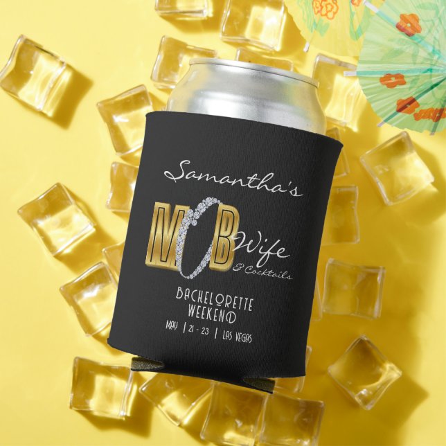 Enfriador De Latas Esposa de la mafia y cócteles Fiesta de Despedida  (Verano in situ)