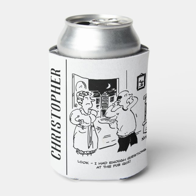 Enfriador De Latas Esposo no quiere ser interrogado (Lata Anverso)