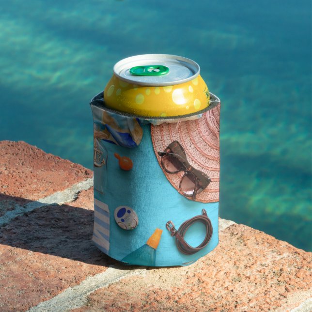 Enfriador De Latas Espuma de tiempo de playa (Piscina in situ)