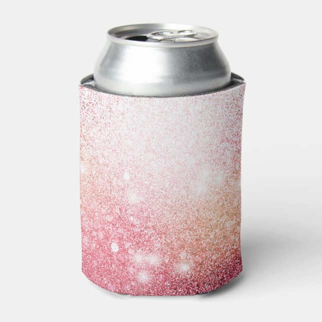 Enfriador De Latas Espuma Purpurina rosa elegante (Lata Anverso)