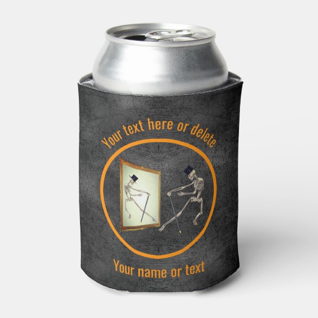 Enfriador De Latas Esqueleto bailarín personalizado (Lata Anverso)