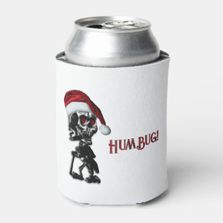 Enfriador De Latas Esqueleto de Navidad fumando puro Humbug