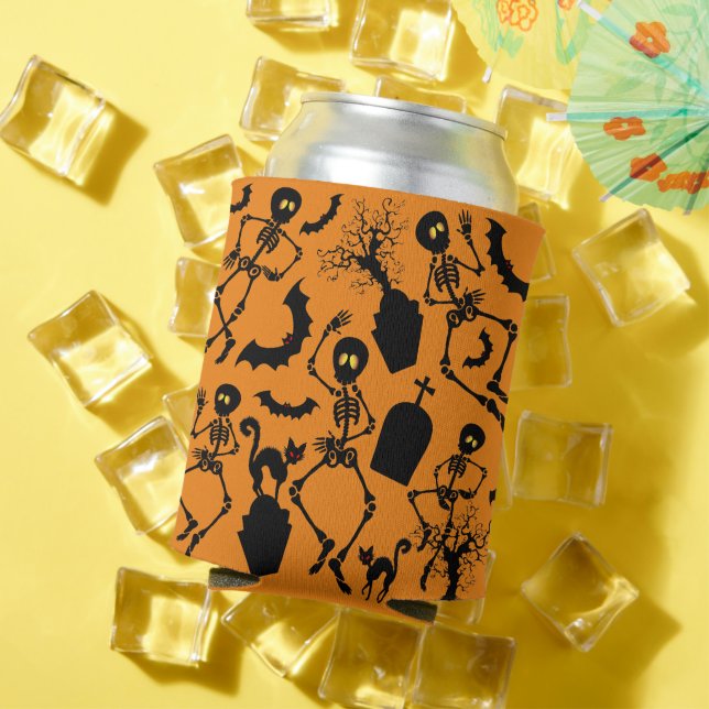 Enfriador De Latas Esqueletos de Halloween Danza macabra (Verano in situ)