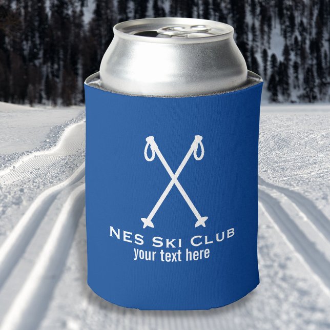 Enfriador De Latas Esquiador alpino nórdico personalizado (Subido por el creador)