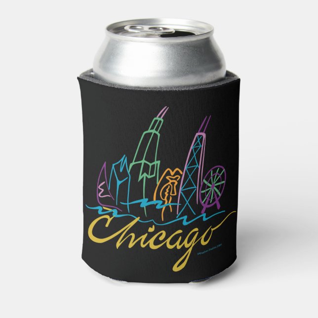 Enfriador De Latas Esquina de Chicago (Reverso de la lata)